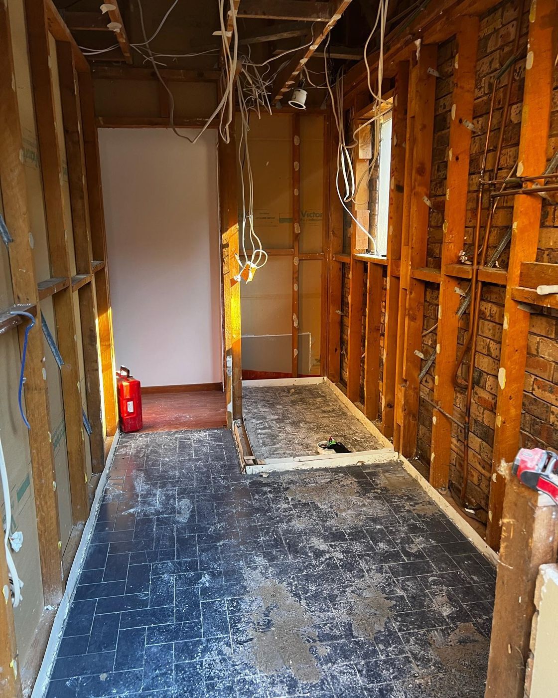 Bathroom and laundry renovation before